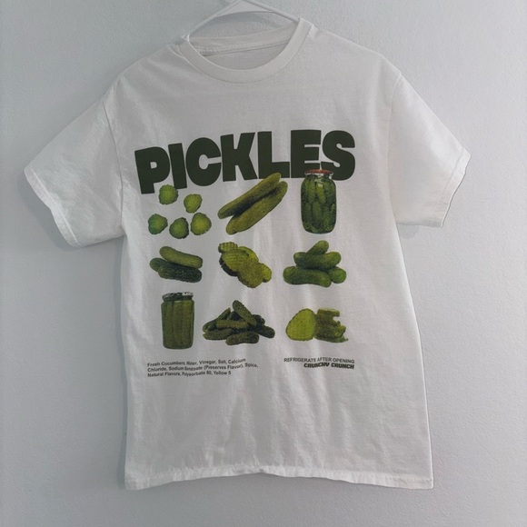Pickles White Tee 🥒 - Picture 3 of 9